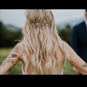 Rose gold head piece